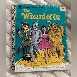 The Wizard of‎ Oz Little Golden Book Vintage 1980s Collectible